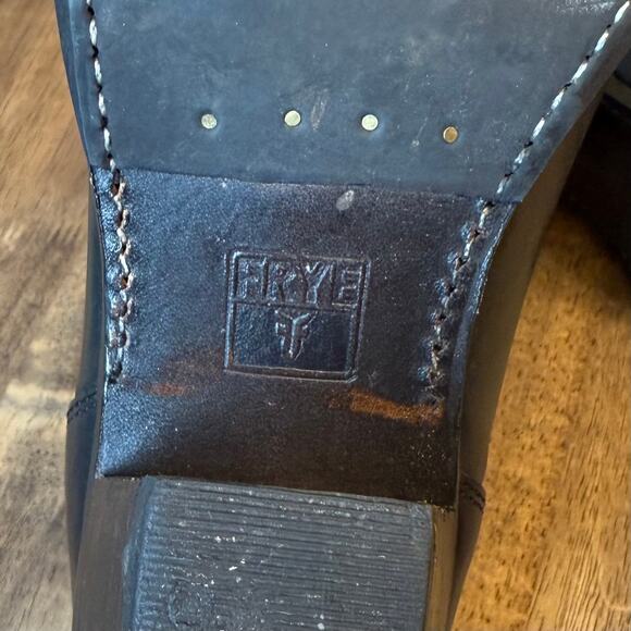 Frye Women’s Jackie Botton Leather Zip-Closure Healed Bootie Boots BLK Size 6.5B - Picture 13 of 13